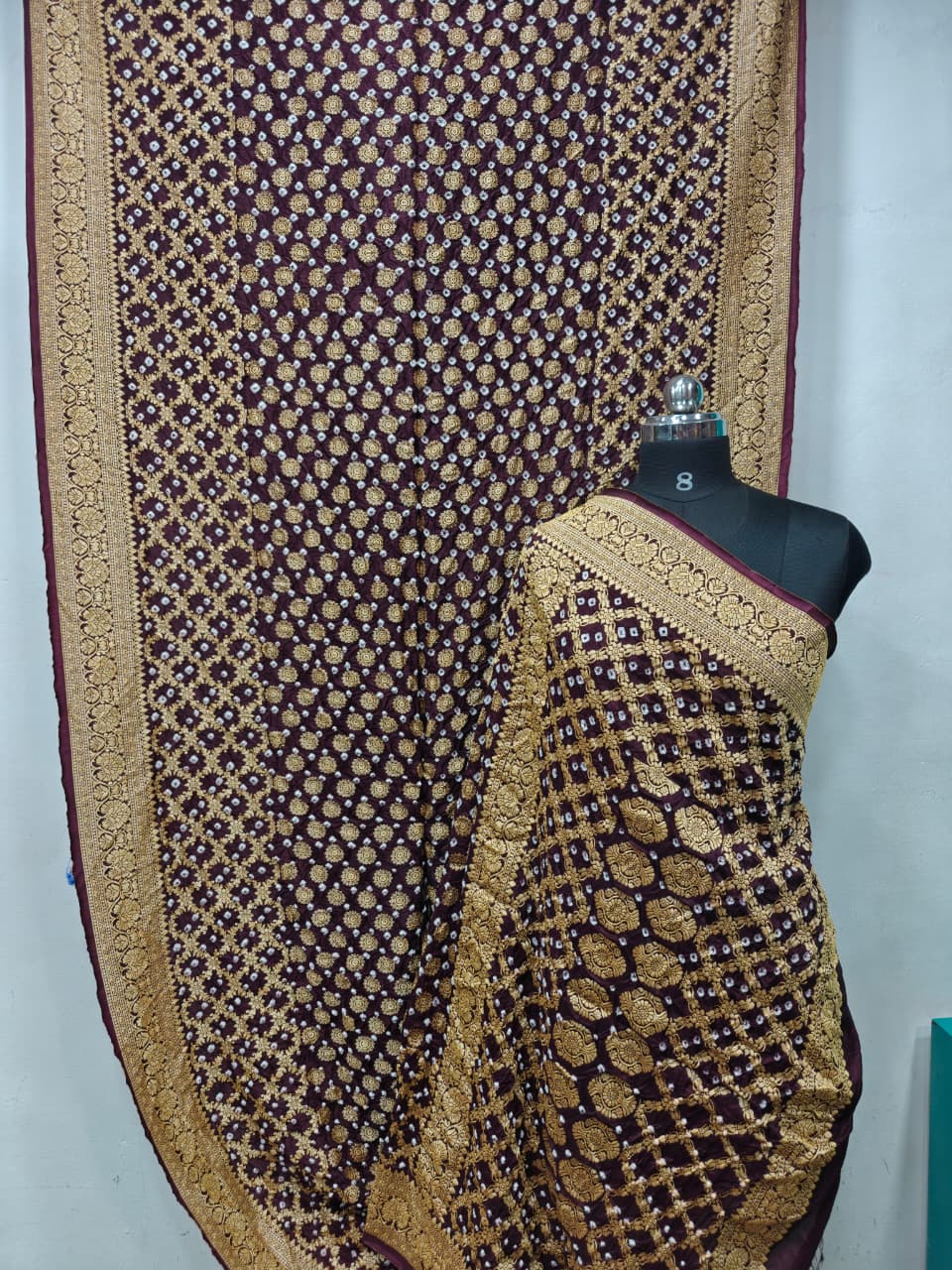 Traditional Bandhani silk saree